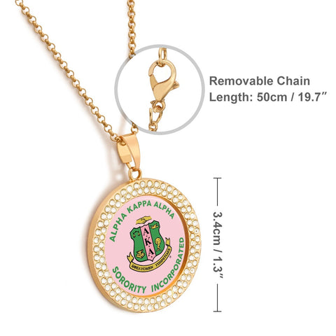 Image of Alpha Kappa Alpha Diamond Necklace