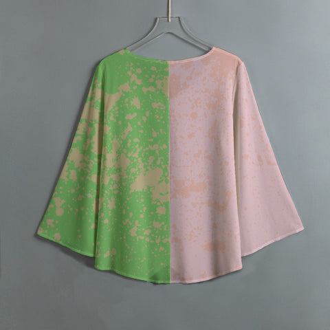 Image of Alpha Kappa Alpha V-neck T-shirt With Irregular Hem