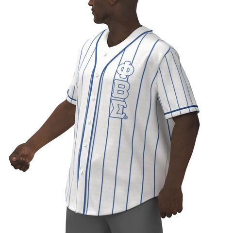 Image of Phi Beta Sigma All-Over Print Men's Short Sleeve Baseball Jersey