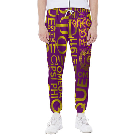 Image of Omega Psi Phi Closed Bottom Light Weight Jogger