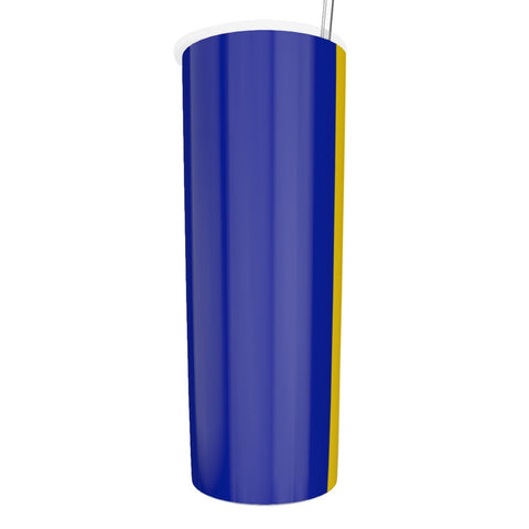 Image of Sigma Gamma Rho Glitter Tumbler With Stainless Steel Straw 20oz