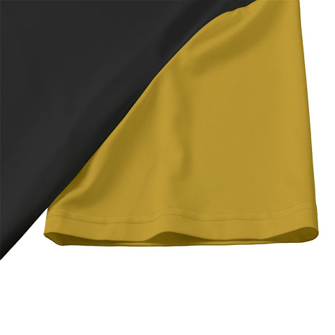 Image of Alpha Phi Alpha Black Zipped Billiard Polo