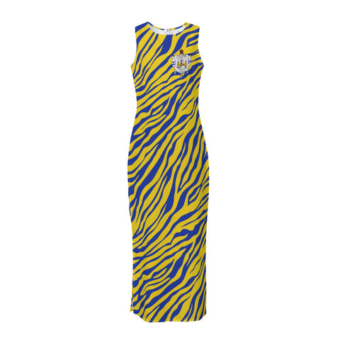 Image of Sigma Gamma Rho Beach Perspective Chiffon Sleeveless Dress