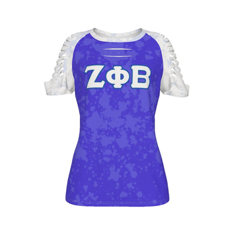 Image of Zeta Phi Beta Ripped T-Shirt