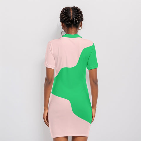 Image of Alpha Kappa Alpha Polo Collar Dress