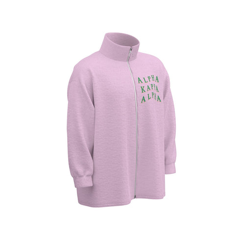 Image of Alpha Kappa Alpha Stand Collar Zipped Jacket