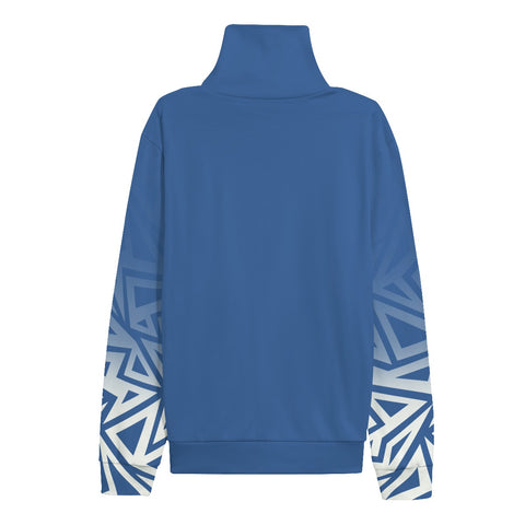 Image of Phi Beta Sigma All-Over Print Unisex Turtleneck Knitted Fleece Sweater