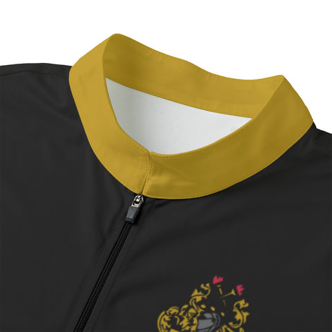 Image of Alpha Phi Alpha Black Zipped Billiard Polo