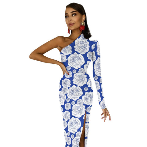 Image of Zeta Phi Beta Half Sleeve Slit Dress