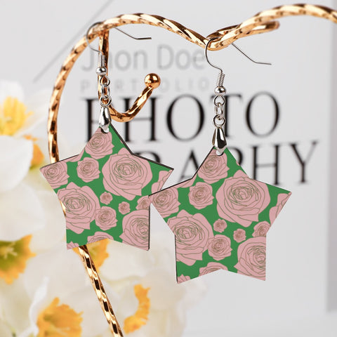 Image of Alpha Kappa Alpha Wooden Earring