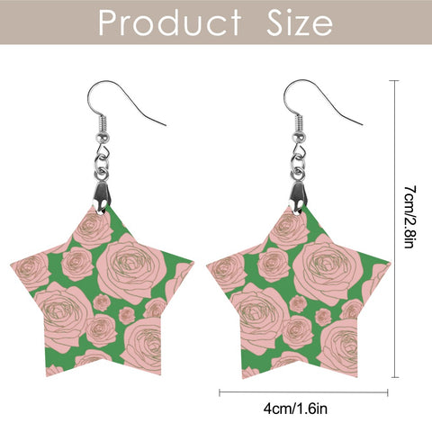 Image of Alpha Kappa Alpha Wooden Earring