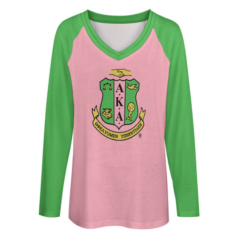 Image of Alpha Kappa Alpha Long Sleeve Loose Tee