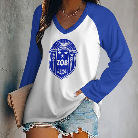 Image of Zeta Phi Beta Long Sleeve Loose Tee