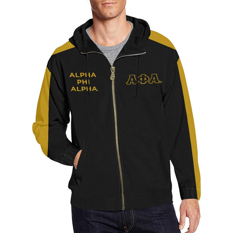Image of Alpha Phi Alpha All Over Print Full Zip Hoodie