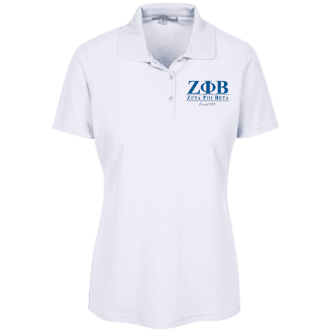 Image of Zeta Phi Beta All-Over Print Women's Polo Shirt