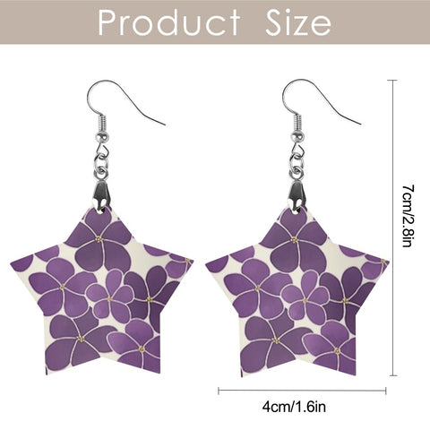 Image of Delta Sigma Theta Wooden Earrings