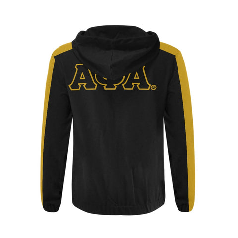 Image of Alpha Phi Alpha All Over Print Full Zip Hoodie