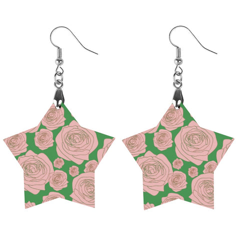 Image of Alpha Kappa Alpha Wooden Earring