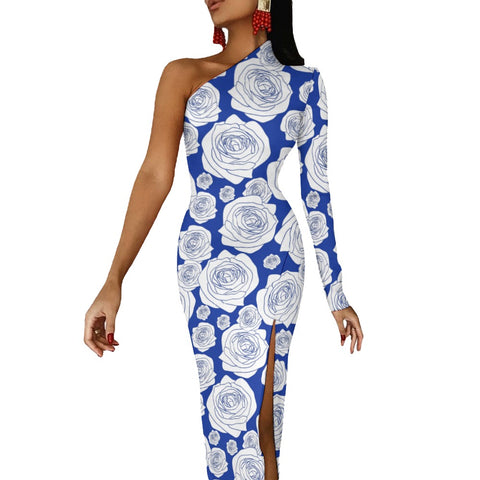 Image of Zeta Phi Beta Half Sleeve Slit Dress