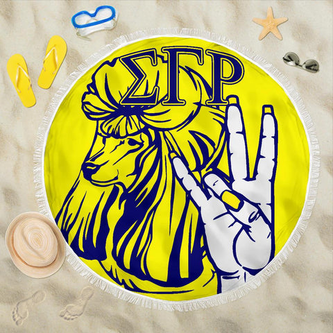 Image of Sigma Gamma Rho Sorority Beach Blanket