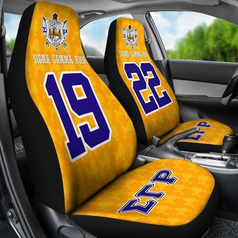 Image of Sigma Gamma Rho Founding Year and Initials Carseat Covers - Unique Greek Store