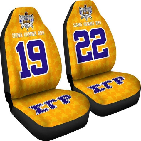 Image of Sigma Gamma Rho Founding Year and Initials Carseat Covers - Unique Greek Store