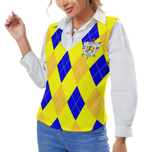 Sigma Gamma Rho Long Sleeve Button Knit Vest