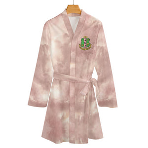 Alpha Kappa Alpha Long Sleeve Belted Robe