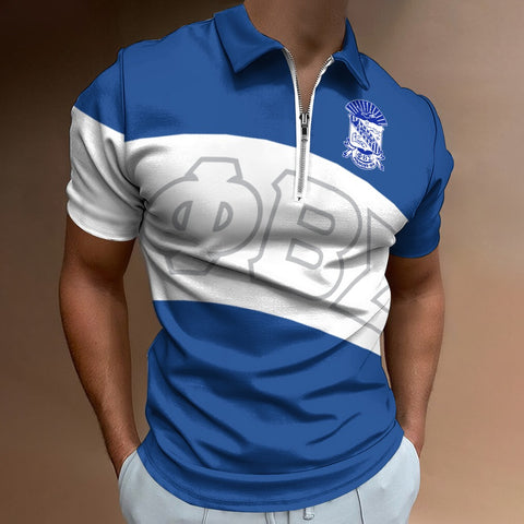 Image of Phi Beta Sigma Short Sleeve Polo Shirt