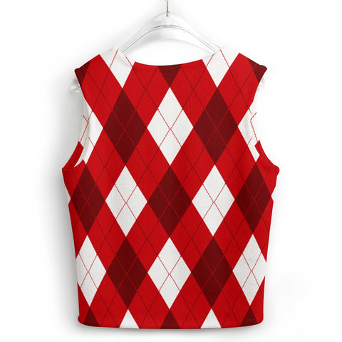 Image of Delta Sigma Theta Long Sleeve Button Knit Vest