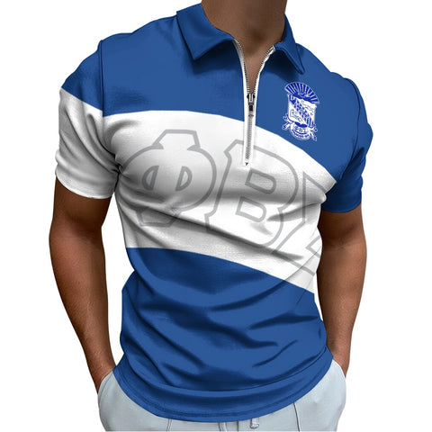 Image of Phi Beta Sigma Short Sleeve Polo Shirt