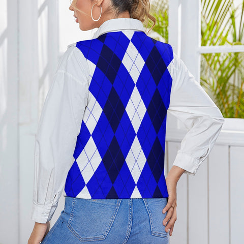 Image of Zeta Phi Beta Long Sleeve Button Knit Vest