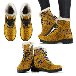 Sigma Gamma Rho Fur Boots