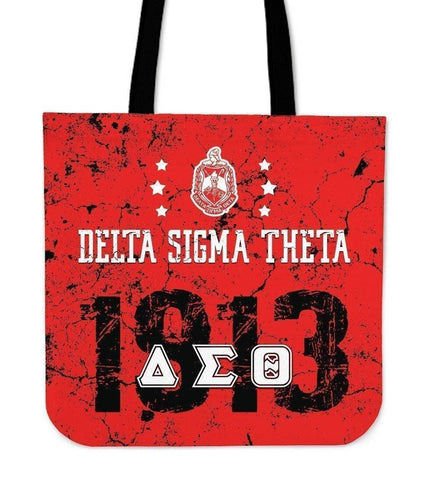 Image of Delta Sigma Theta Founding Year Tote Bags - Unique Greek Store