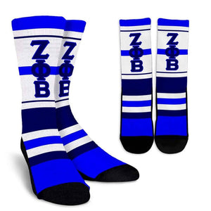 Zeta Phi Beta Sorority Crew Socks