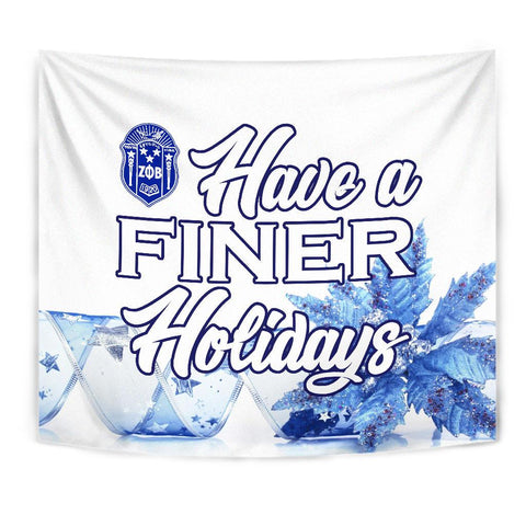 Image of Zeta Phi Beta Christmas Holidays Tapestry