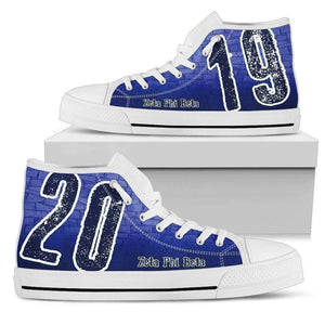 Zeta Phi Beta Founding Year High Top Shoes - Unique Greek Store