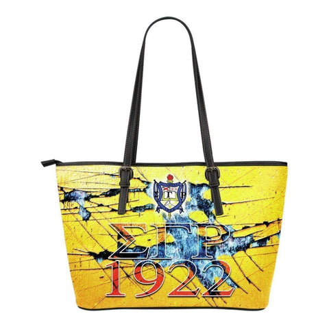 Image of Sigma Gamma Rho Leather Tote - Unique Greek Store