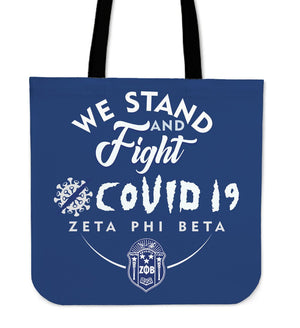 Zeta Phi Beta We Stand and Fight COVID -19 Tote