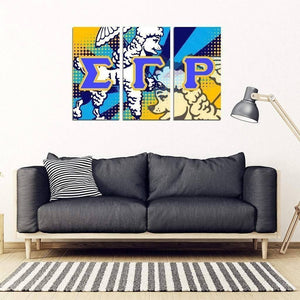 Sigma Gamma Rho 3 Piece Wall Art - Unique Greek Store