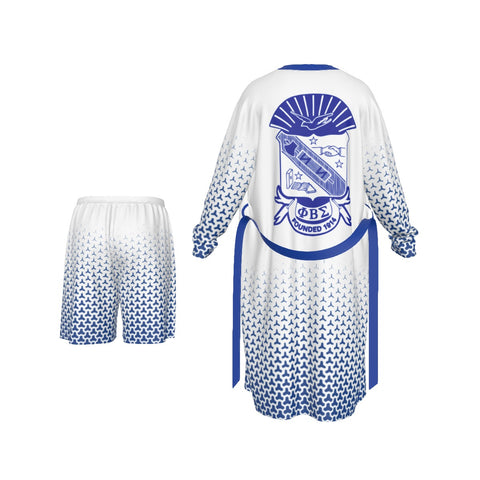 Image of Phi Beta Sigma Long Kimono Pajamas Suit