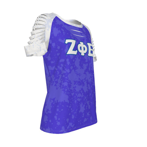 Image of Zeta Phi Beta Ripped T-Shirt