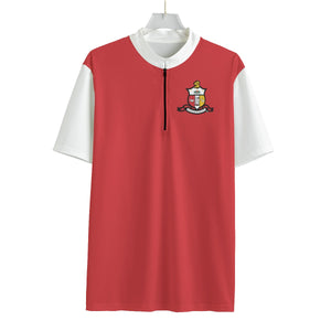 Kappa Alpha Psi Black Zipped Billiard Polo