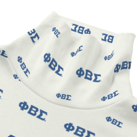 Image of Phi Beta Sigma Turtleneck Knitted Fleece Sweater