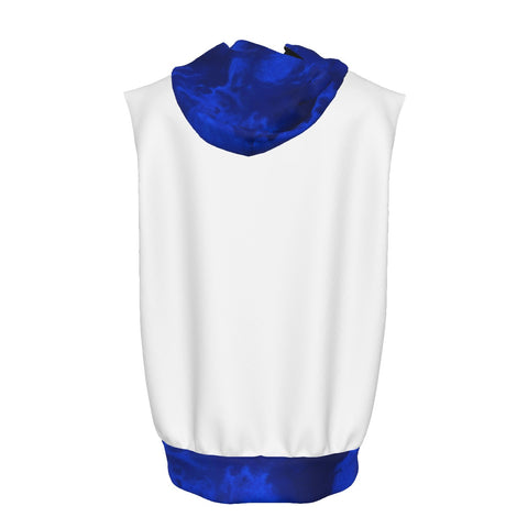 Image of Phi Beta Sigma bleached Zipper-Up Gym Sleeveless Hoodie