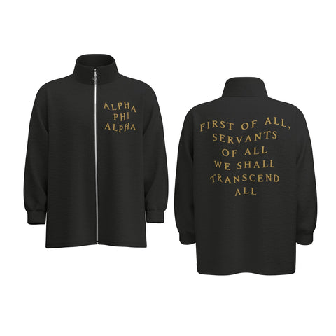 Image of Alpha Phi Alpha Stand Collar Zipped Jacket