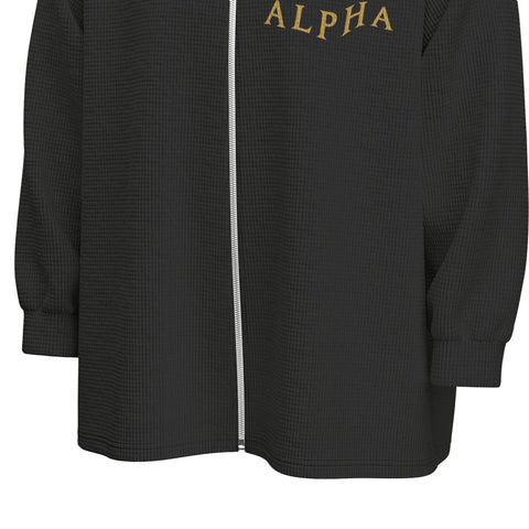 Image of Alpha Phi Alpha Stand Collar Zipped Jacket