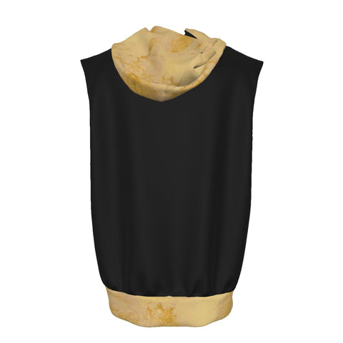 Image of Alpha Phi Alpha bleached Zipper-Up Gym Sleeveless Hoodie