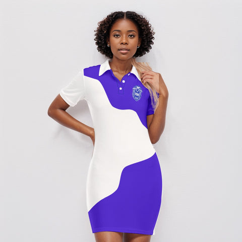 Image of Zeta Phi Beta Polo Collar Dress