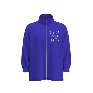 Zeta Phi Beta Stand Collar Zipped Jacket